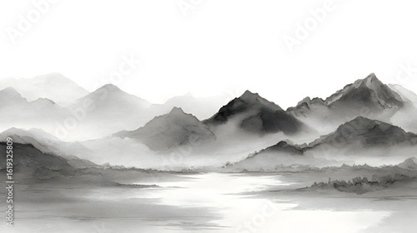 Fototapeta 수묵화