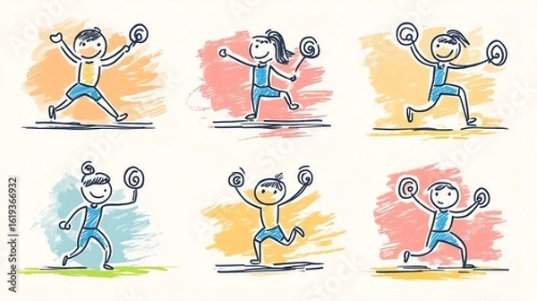 Obraz funny cartoon character