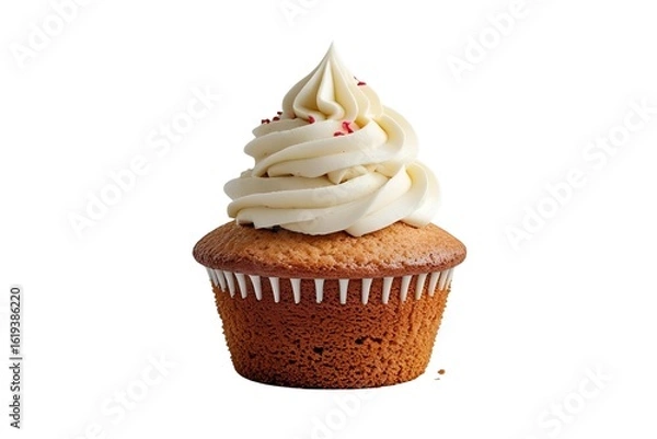 Obraz chocolate cupcake on transparent  background