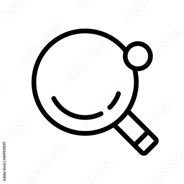 Obraz Table Tennis icon thin single line