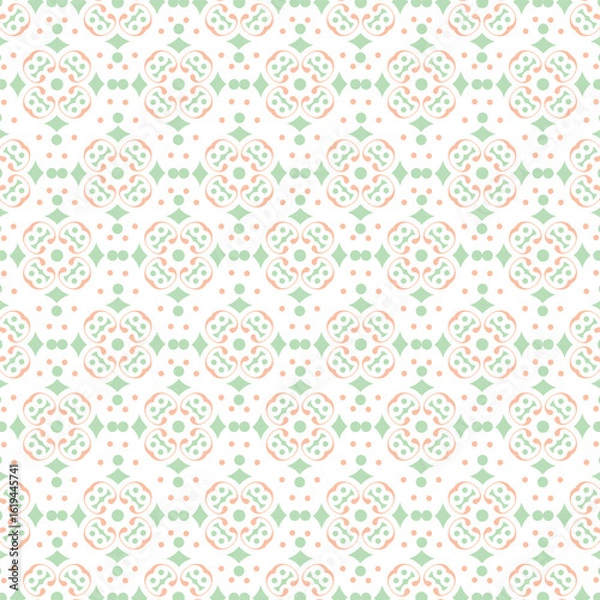 Fototapeta Geometric Pastel Pattern Vector Backgrounds Set — Seamless Abstract Tile Designs