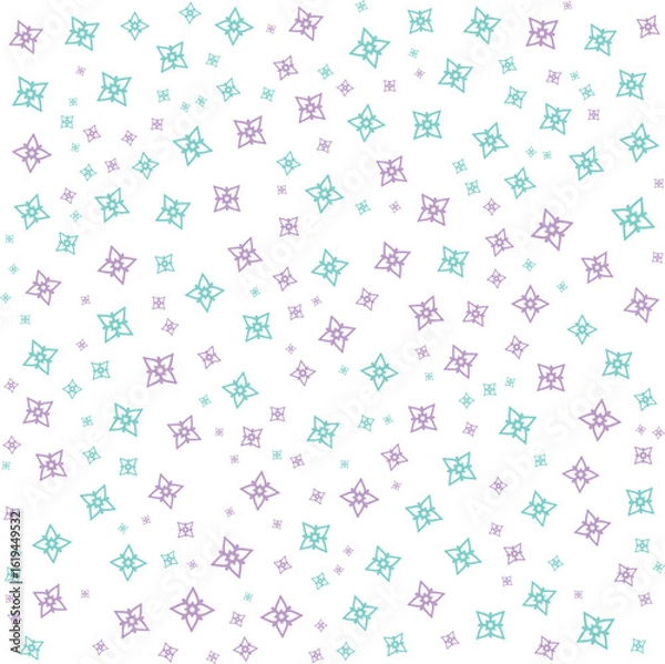 Fototapeta Geometric Pastel Pattern Vector Backgrounds Set — Seamless Abstract Tile Designs