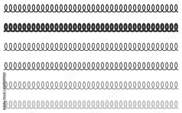 Obraz くるくる線の6点セット