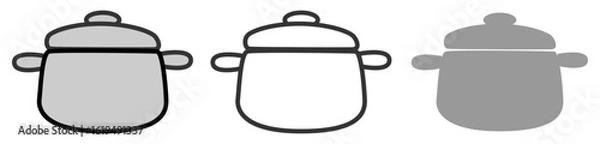 Obraz ベーシックな鍋の3点セット