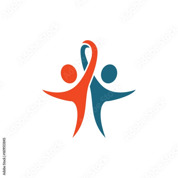 Fototapeta Teamwork Unity Logo