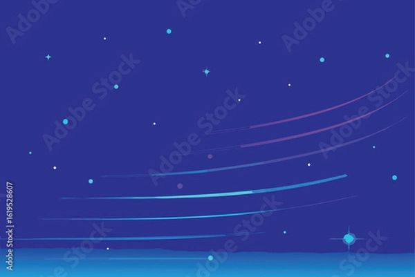 Fototapeta Abstract Starry Night Vector Background