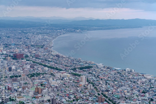 Obraz 函館山から山頂から見る景色