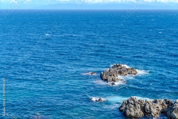 Obraz 函館立街岬から見る海の風景