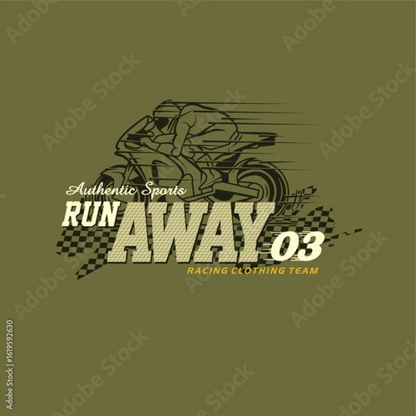 Fototapeta racing vector illustration of an abstract background