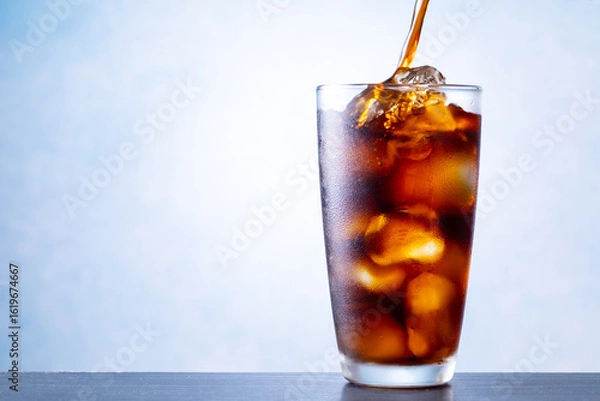 Obraz アイスコーヒーを注ぐ