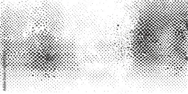 Fototapeta Abstract halftone dot pattern vector illustration for a modern geometric digital background