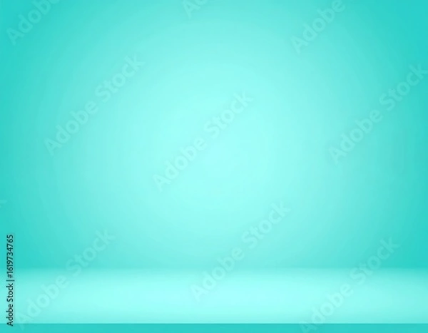 Obraz Empty light teal studio background