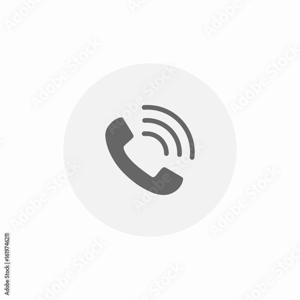 Fototapeta call ringing icon sign vector