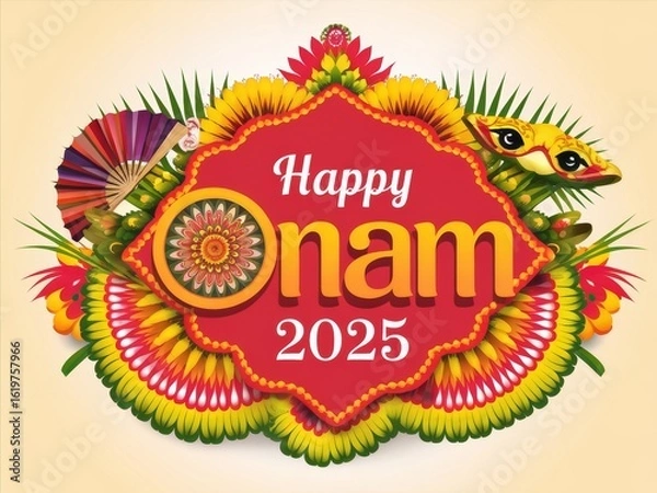 Obraz Traditional Onam Poster

