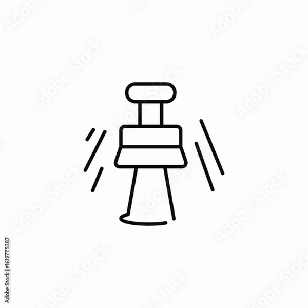 Fototapeta cable transport icon sign vector