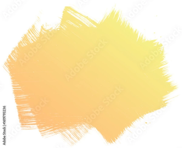 Obraz 筆あとテクスチャ イエロー png 背景素材 絵の具 しぶき ペイント インク