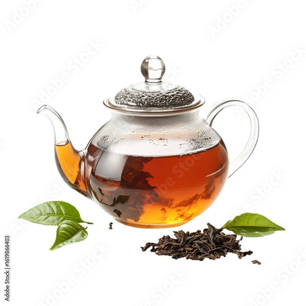 Obraz Photo of a teapot. Classic teapot with hot tea