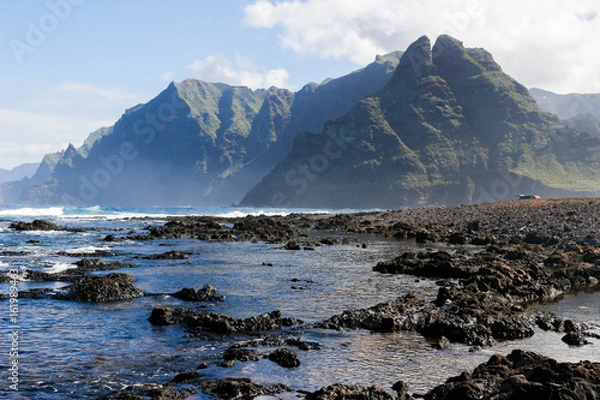 Obraz punta del fronton, punta de hidalgo, tenerife, canary