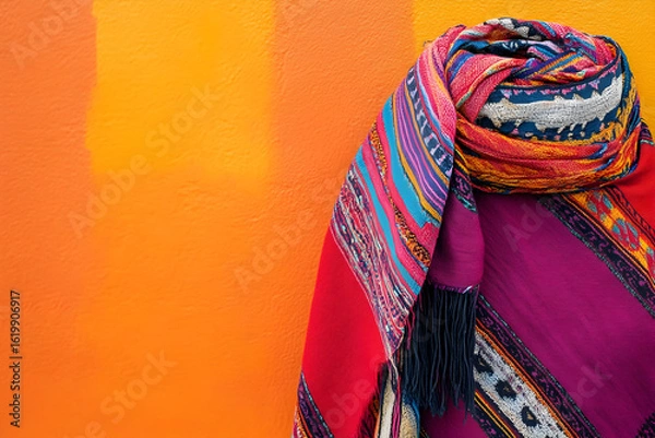 Fototapeta colorful wool fabric