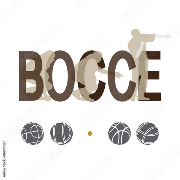 Fototapeta Bocce Players Boule and Bocce Balls