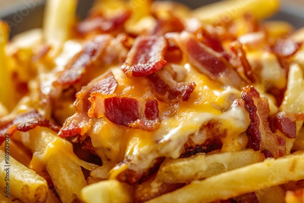 Fototapeta pizza with bacon