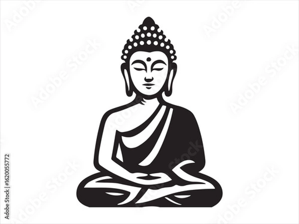 Fototapeta buddha statue silhouette