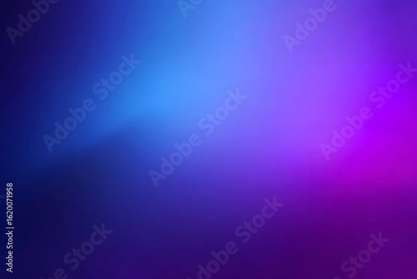 Fototapeta Blue and purple gradient background, illustration, flat design, minimalism, simple style, dark blue light, blurred effect,