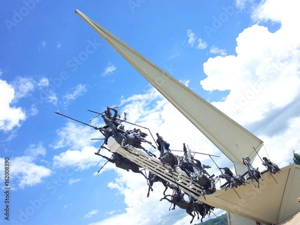 Obraz The Pantano de Vargas monument remembers the decisive victory over the Spanish which secured Colombian Independence with the help of the British Legion