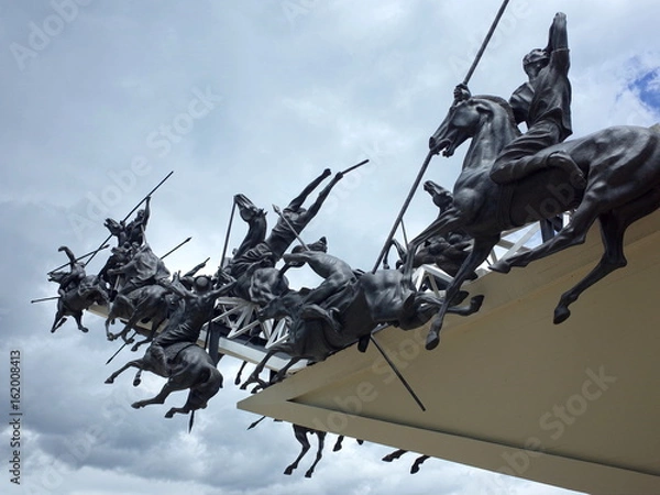 Obraz The Pantano de Vargas monument remembers the decisive victory over the Spanish which secured Colombian Independence with the help of the British Legion