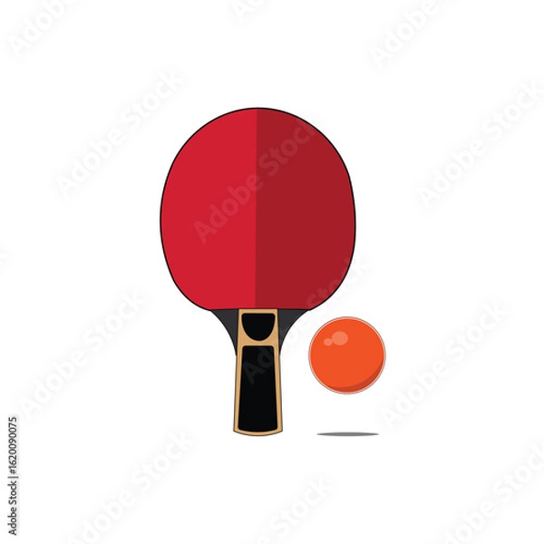 Fototapeta Simple ping pong ball design suitable for your various visual needs