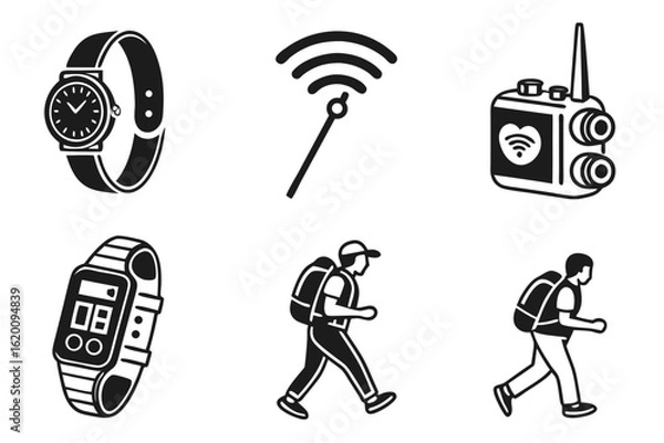 Obraz wireless network icons