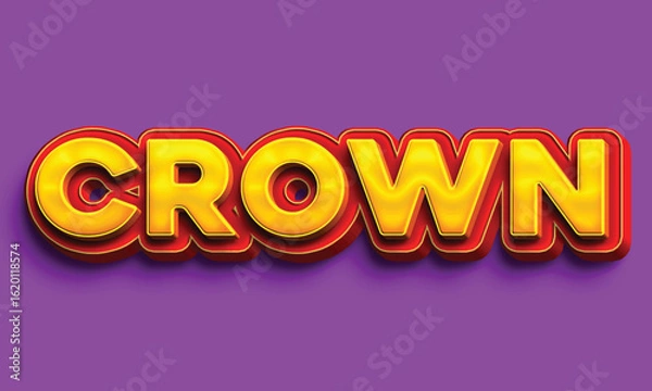 Obraz 3d text effect template