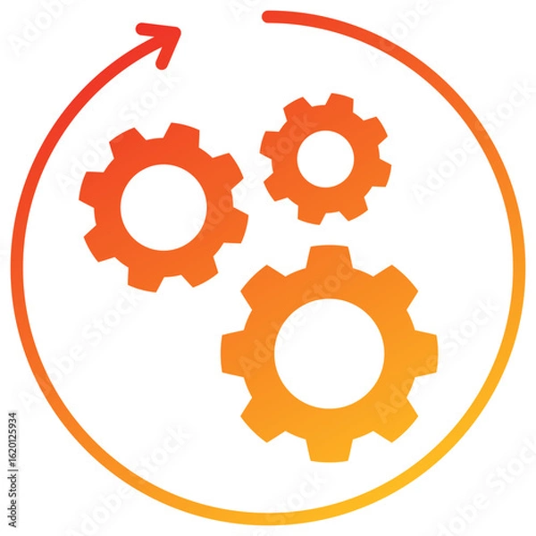 Obraz Integration Glyph Gradient Icon