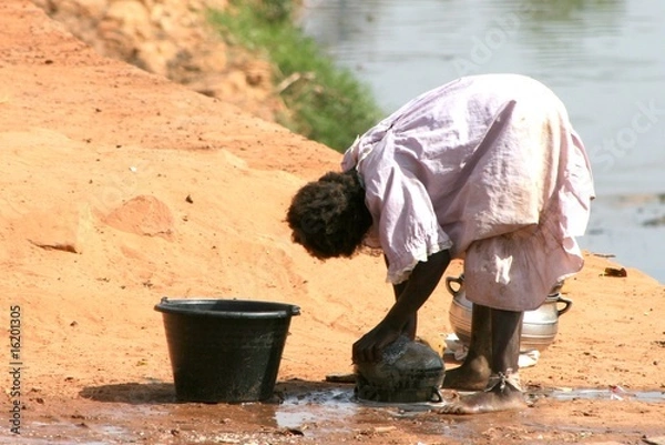 Obraz Doing the dishes