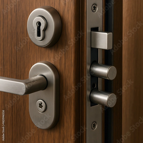 Obraz key in keyhole