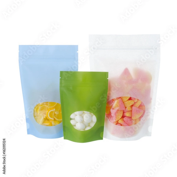 Obraz Candy bags isolated on white background