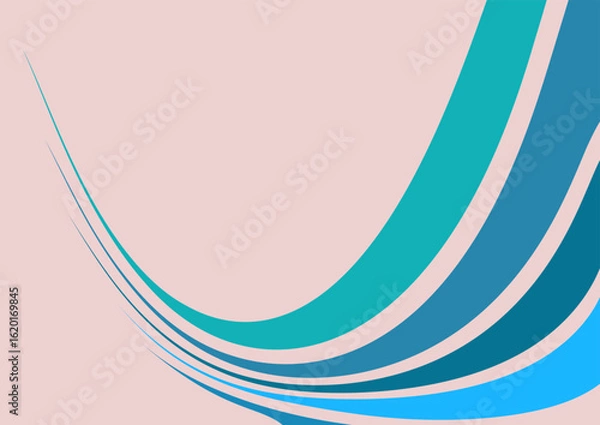 Fototapeta abstract background with waves