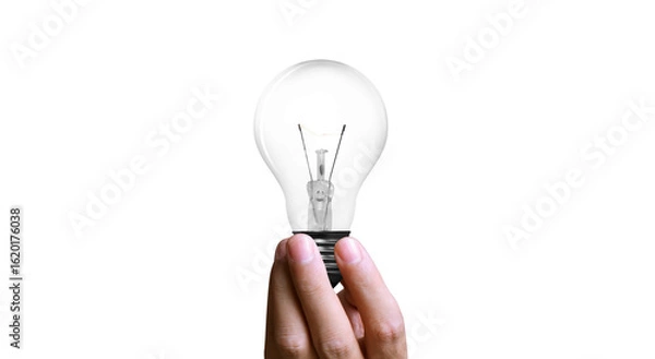 Obraz Light bulb in hand