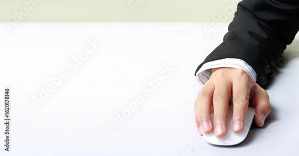 Obraz computer mouse in hand