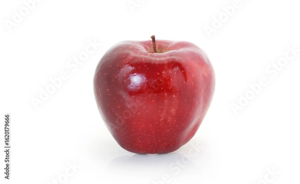 Obraz Red apple on white background