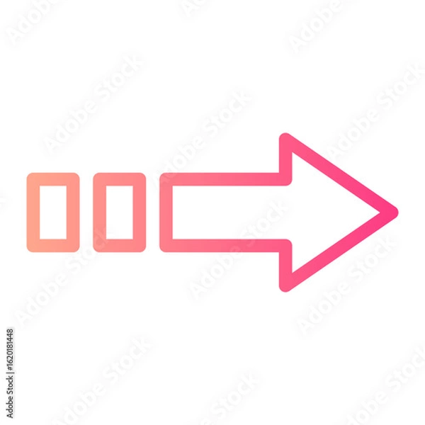 Fototapeta right gradient icon