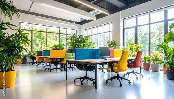 Obraz Modern open-plan office space