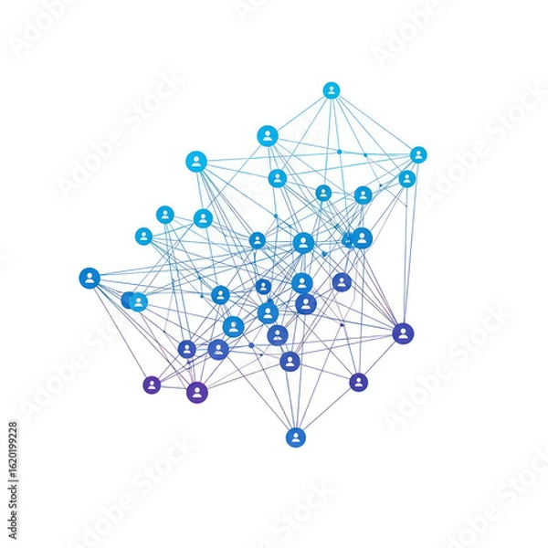 Obraz social network concept