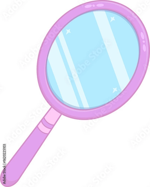 Fototapeta Hand mirror with handlevector