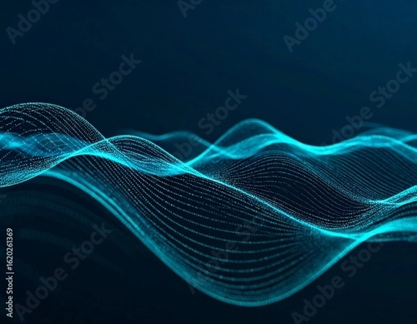 Fototapeta Sonic Pulse Grid Field