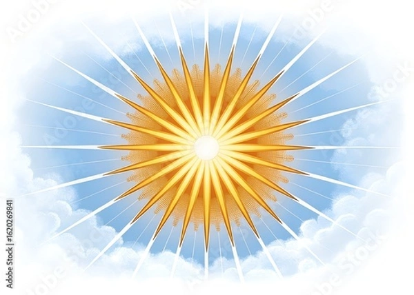 Obraz sun and clouds