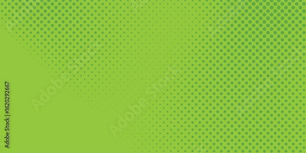 Fototapeta green pop art background in retro comic style with halftone dots modern dot