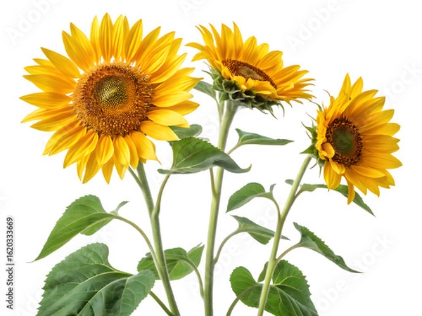 Obraz sunflower isolated on white background