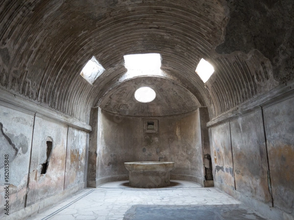 Fototapeta Remains of the public baths in Pompeii