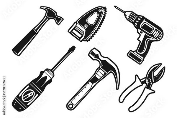 Fototapeta Collection of Hand Tools and Power Tools.